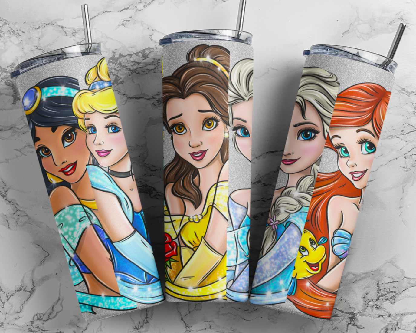 DISNEY PRINCESSES INSPIRED COLLAB TUMBLER