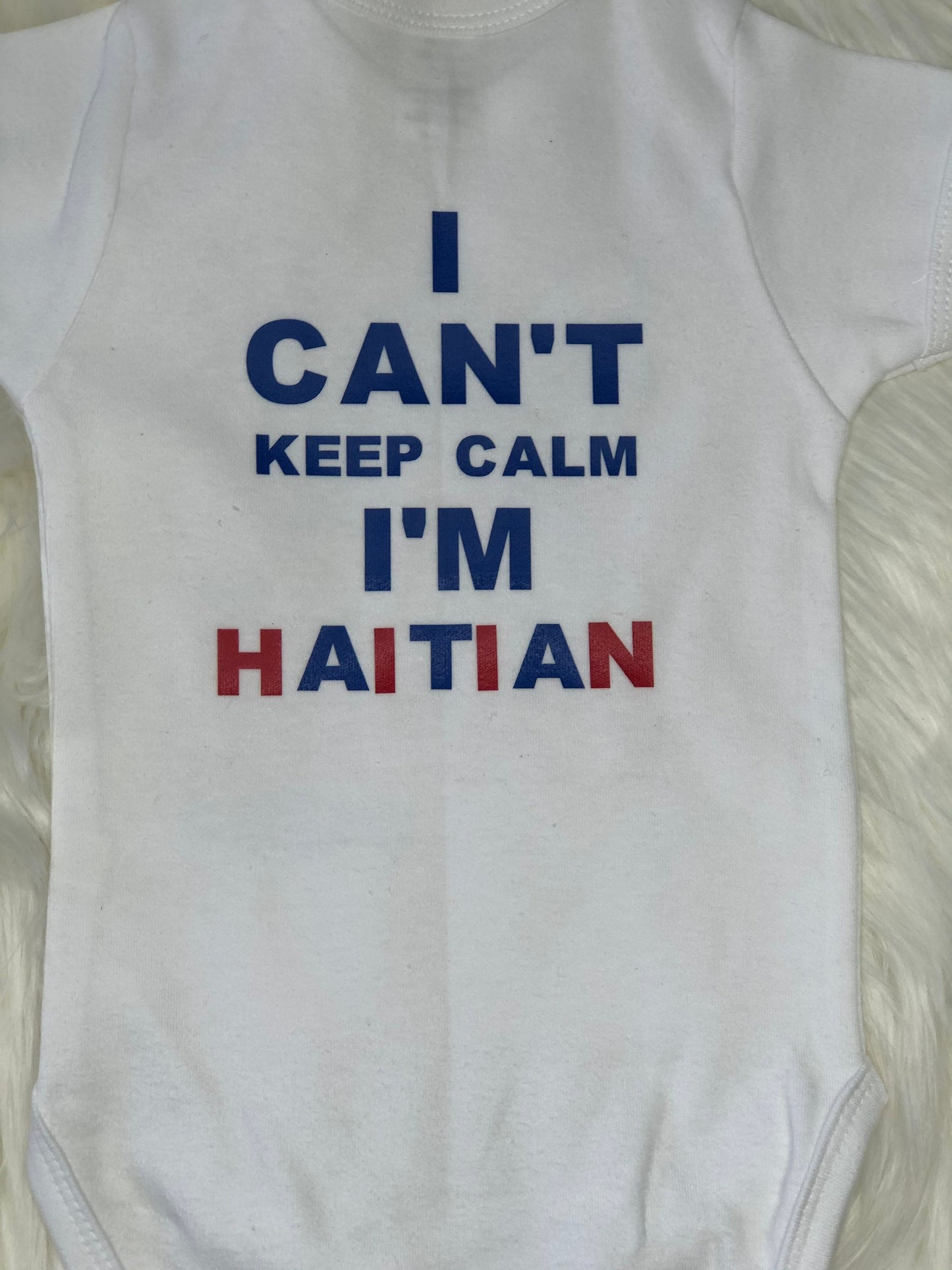 Sak Pase Haitian flag day baby/toddler bodysuit. Haitian babies representing their flag.